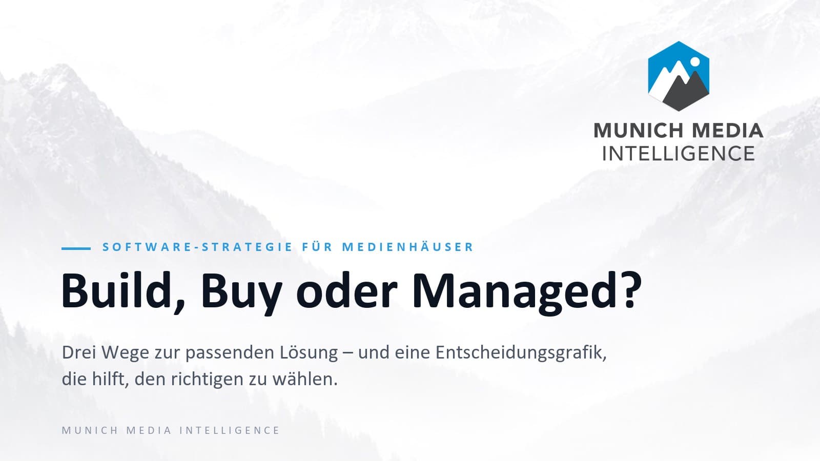 Build, Buy oder Managed? Software-Strategie für Medienhäuser im Zeitalter von Agentic Coding